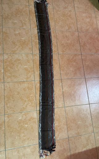 Sciarpa in seta marrone