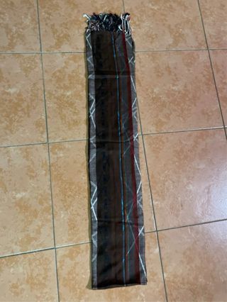 Sciarpa in seta marrone