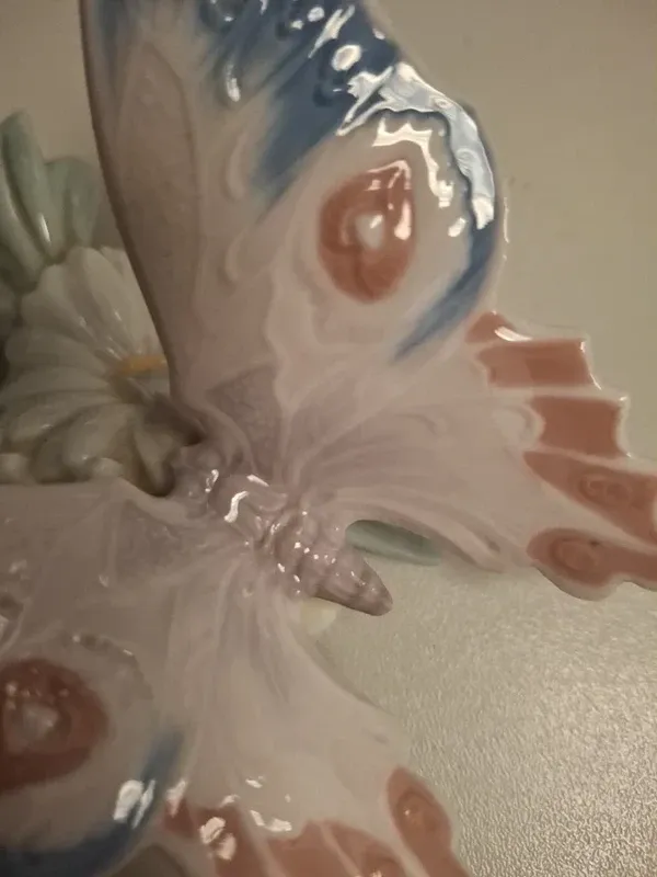 Lladró - Mariposa Flores Porcelana