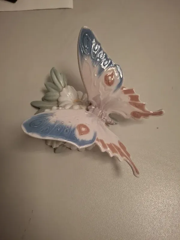 Lladró - Mariposa Flores Porcelana