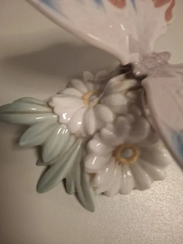 Lladró - Mariposa Flores Porcelana
