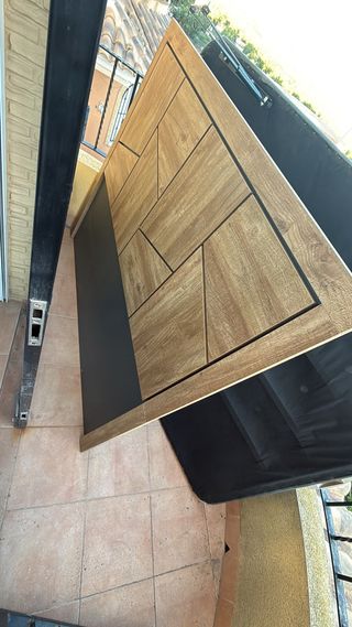 Cabecero de cama madera y tela