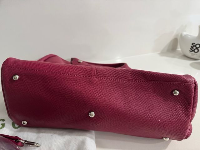 Bolso Longchamp Piel Fucsia Grande
