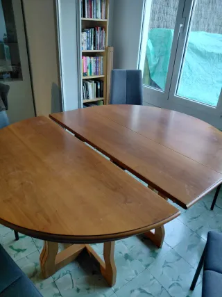 Mesa comedor extensible madera