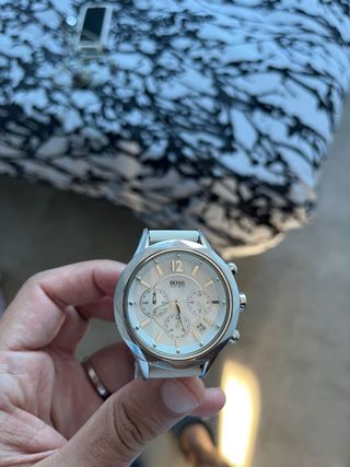 Reloj Hugo Boss Blanco y Plateado