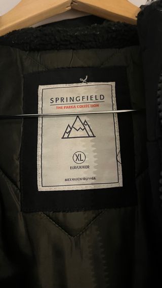 Abrigo Springfield Talla XL Negro