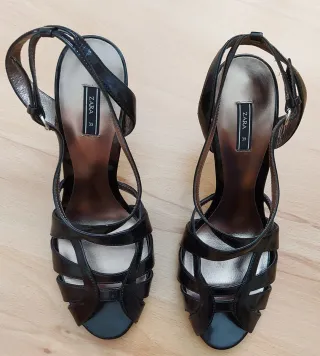 Nuevo Zara Sandalias Fiesta Charol T 39