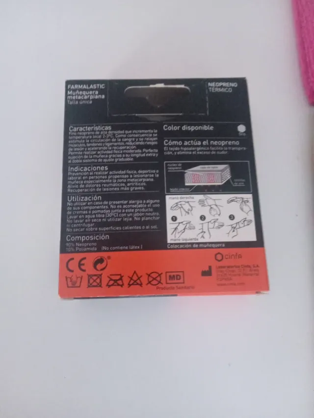 Muñequera Metacarpiana Farmalastic Neopreno