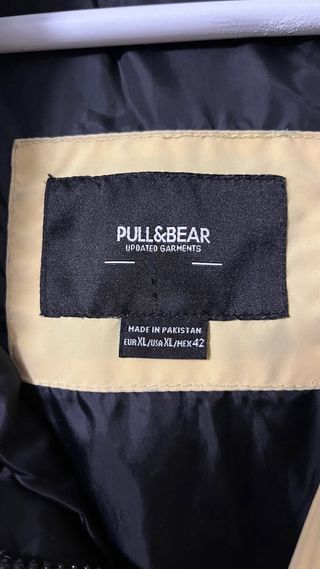 Chaqueta Parka Pull&Bear Amarilla Talla XL