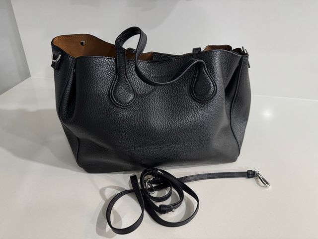 Bolso de mano piel negra Coccinelle