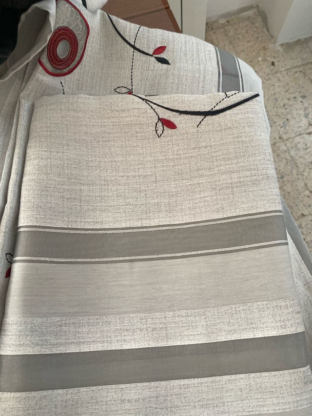 2 Cortinas 140x260cm Beige/Gris