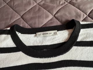 Camiseta Top Jersey Punto Zara Rayas Mujer Talla M