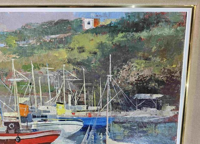 JOSE LUIS FLORIT RODERO MARINA OLEO SOBRE LIENZO