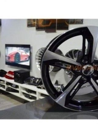 JUEGO DE 4 LLANTAS 18 RS7 BLACK AU025 rmb443979