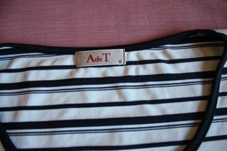 Top A de T Rayas Talla L Mujer Camiseta Crop