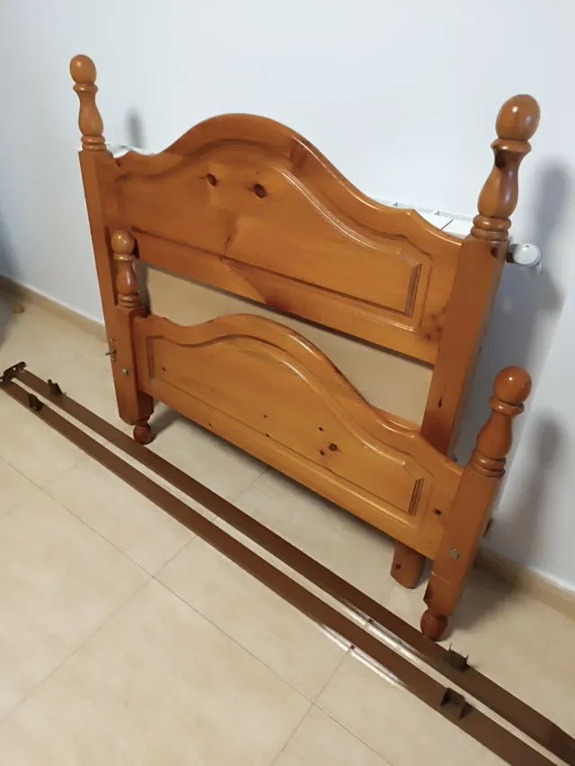 Cama individual madera 90x180
