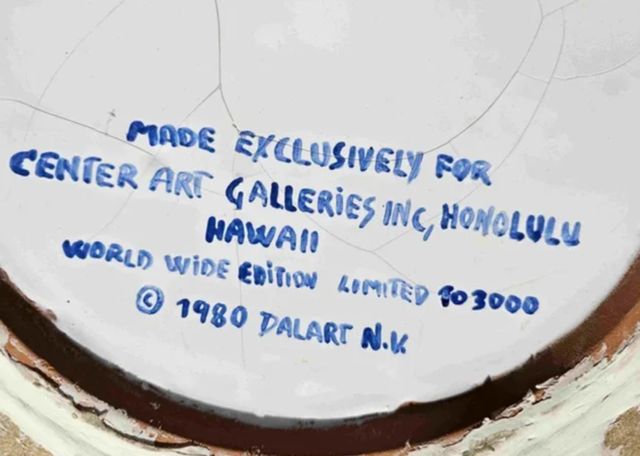 DALI PLATO DE CERAMICA 35 cm ” LE CHEVAL BLEU”