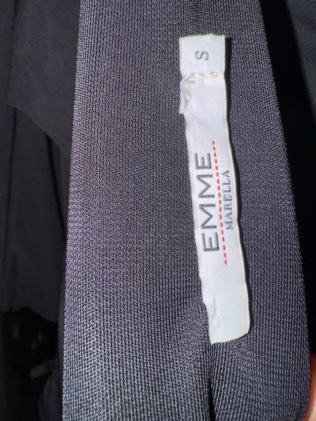 Vestido negro de licra marca Marella T. S