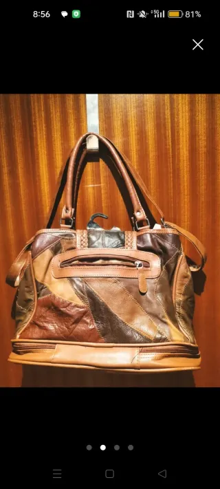 Bolso Baccaro Cuero Multicolor