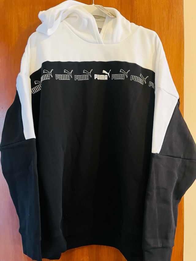 Sudadera Puma Blanca y Negra