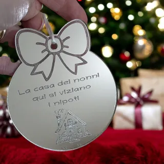 Pallina Natale Personalizzata Casa Nonni