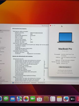 MacBook Pro Touch Bar Plata