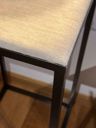 Mesas auxiliares metal y madera