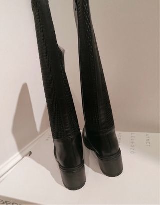 Stivali Geox Pelle Neri Tg 38