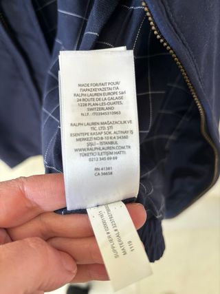 Chaqueta Ralph Lauren Niño Azul