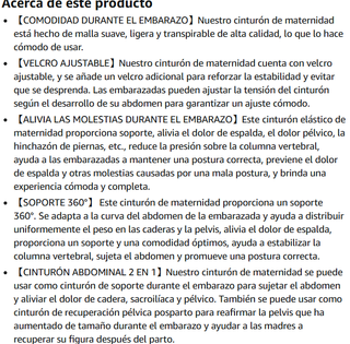 Faja de Embarazo Ajustable