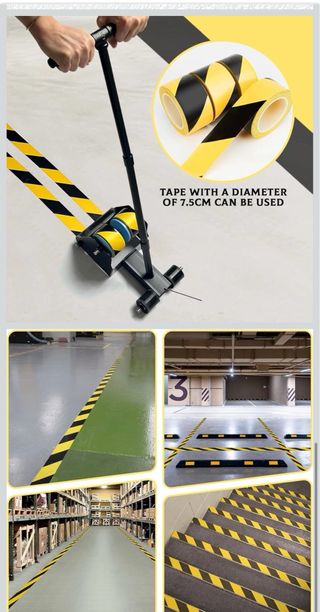 Aplicador de cinta adhesiva para suelos