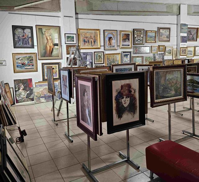 JOSEP CRUAÑES FAGES OLEO CALLE DE AMSTERDAM