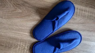 Regalo Zapat de casa unisex azul SIN ESTRENAR