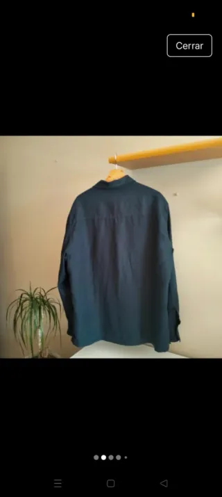 Chaqueta Massimo Dutti Azul Lino