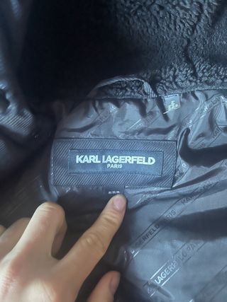 Abrigo Karl Lagerfeld Negro