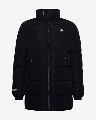 Chaqueta Superdry Longline Sports negro mujer