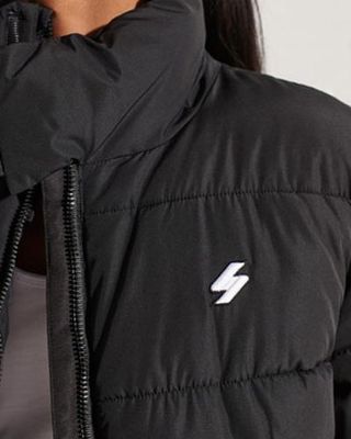 Chaqueta Superdry Longline Sports negro mujer