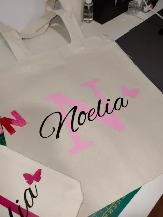 Bolso + neceser + llavero personalizados