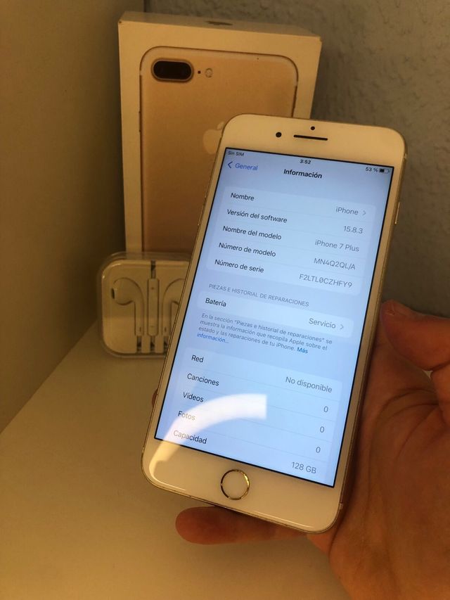 iPhone 7 Plus 128GB Dourado + Fones de Ouvido