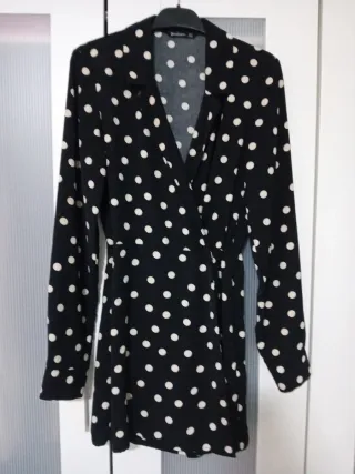 Mono Falda Pantalón Blazer Lunares