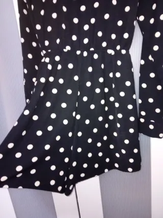 Mono Falda Pantalón Blazer Lunares