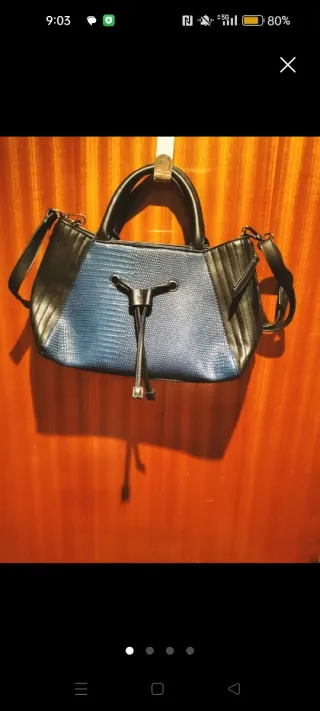 Bolso Paco Martínez Azul y Negro