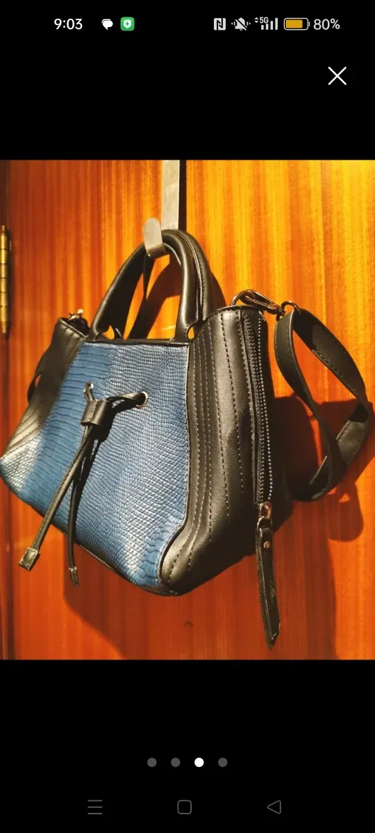 Bolso Paco Martínez Azul y Negro