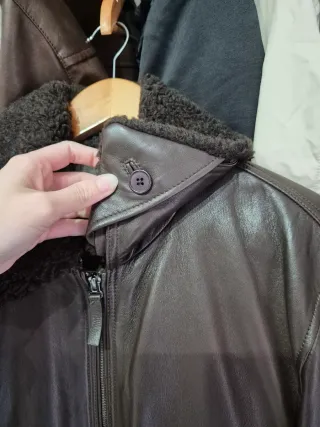 Chaqueta Piel Mango Hombre Talla M