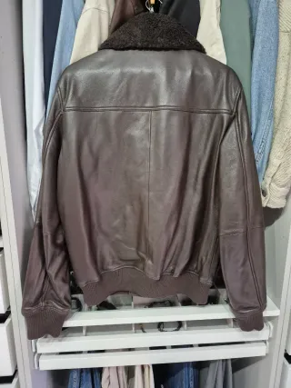 Chaqueta Piel Mango Hombre Talla M