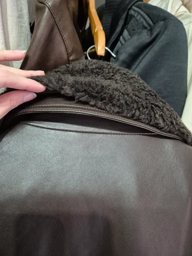 Chaqueta Piel Mango Hombre Talla M