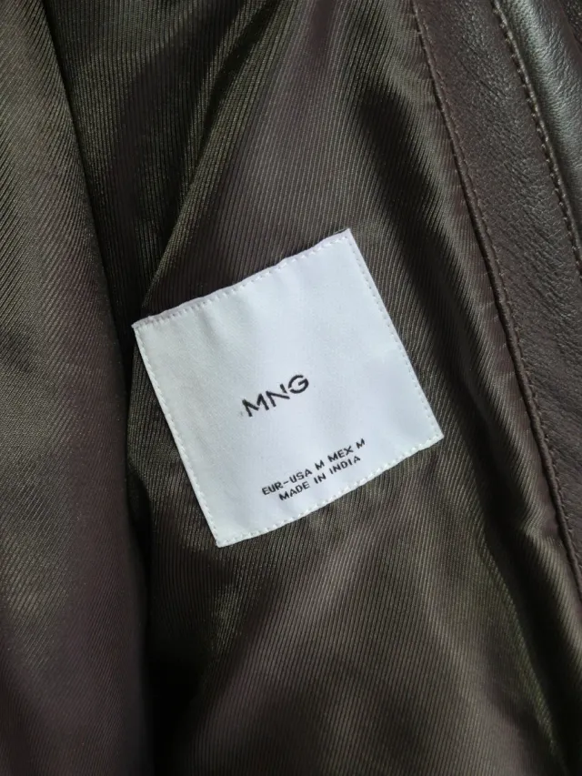 Chaqueta Piel Mango Hombre Talla M