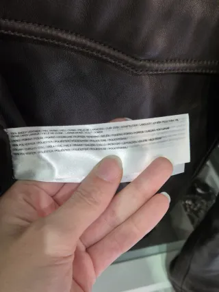 Chaqueta Piel Mango Hombre Talla M