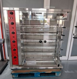 Asador de pollos a gas 8 espadas A GAS