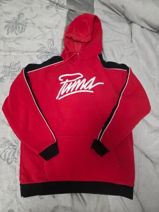 Sudadera Puma Roja y Negra